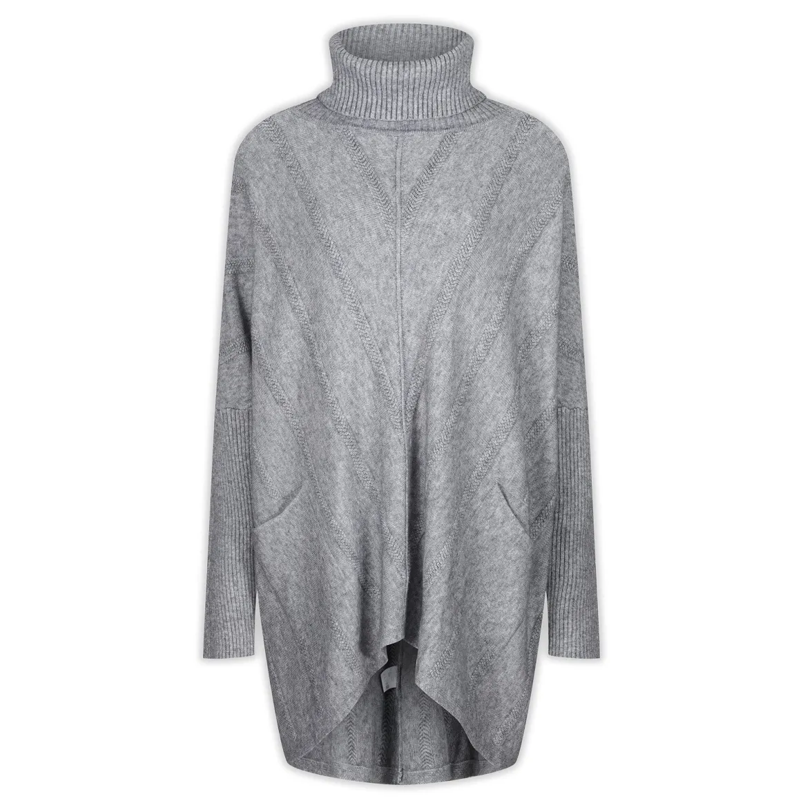 Welligogs Jumpers & Cardigans*Cable Knit Grey Jumper
