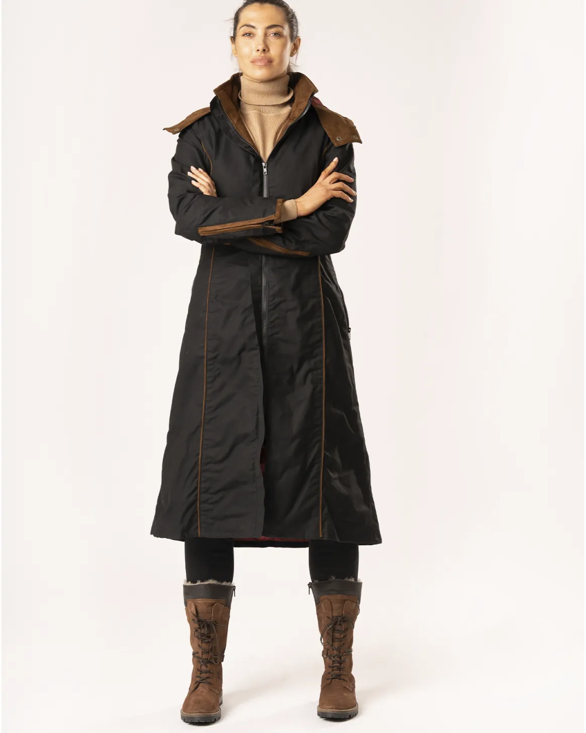 Welligogs Coats*Eleanor Black Long Waterproof Coat
