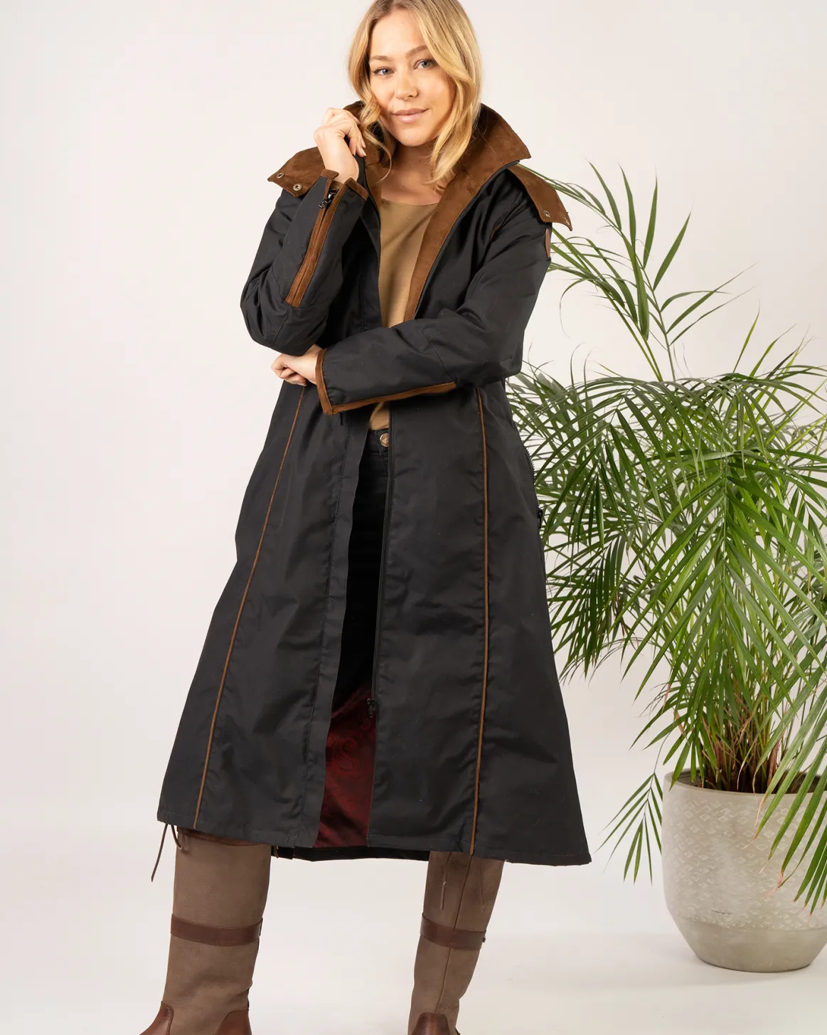 Welligogs Coats*Eleanor Black Long Waterproof Coat