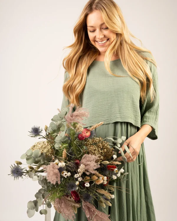 Welligogs Dresses*Layered Pistachio Dress