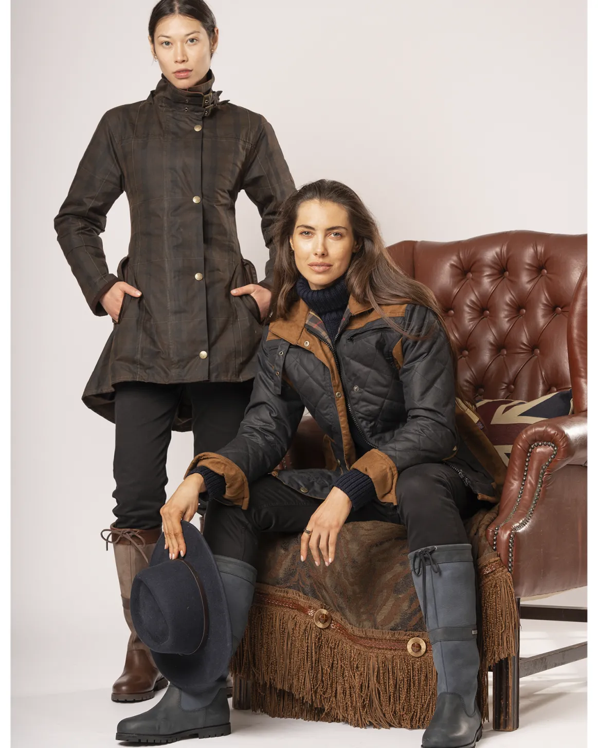 Welligogs Coats*Louise Deluxe Check Wax Coat