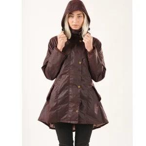 Welligogs Coats*Louise Mahogany Wax Coat