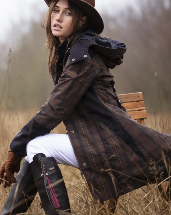Welligogs Coats*Odette Check Waterproof Coat