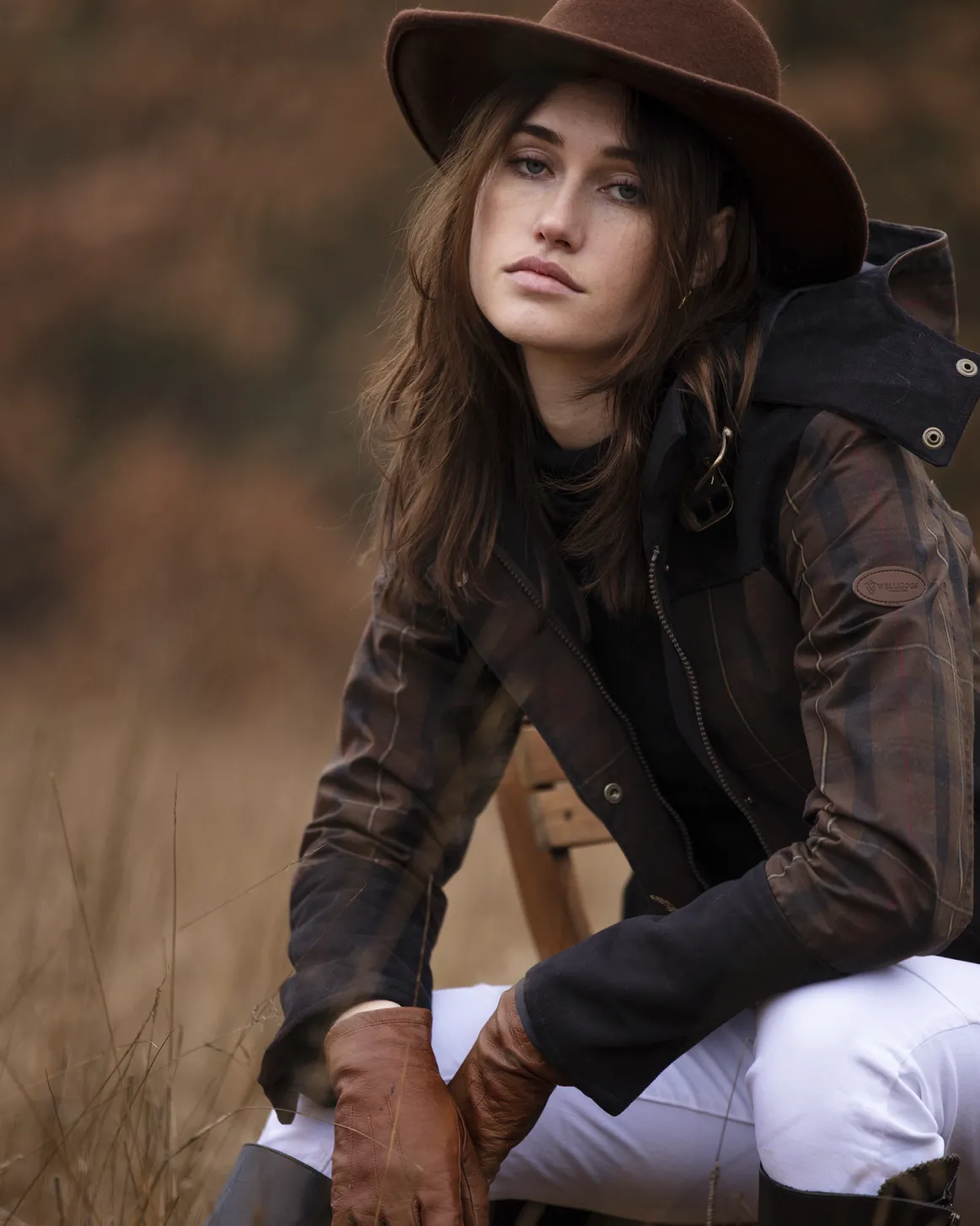 Welligogs Coats*Odette Check Waterproof Coat