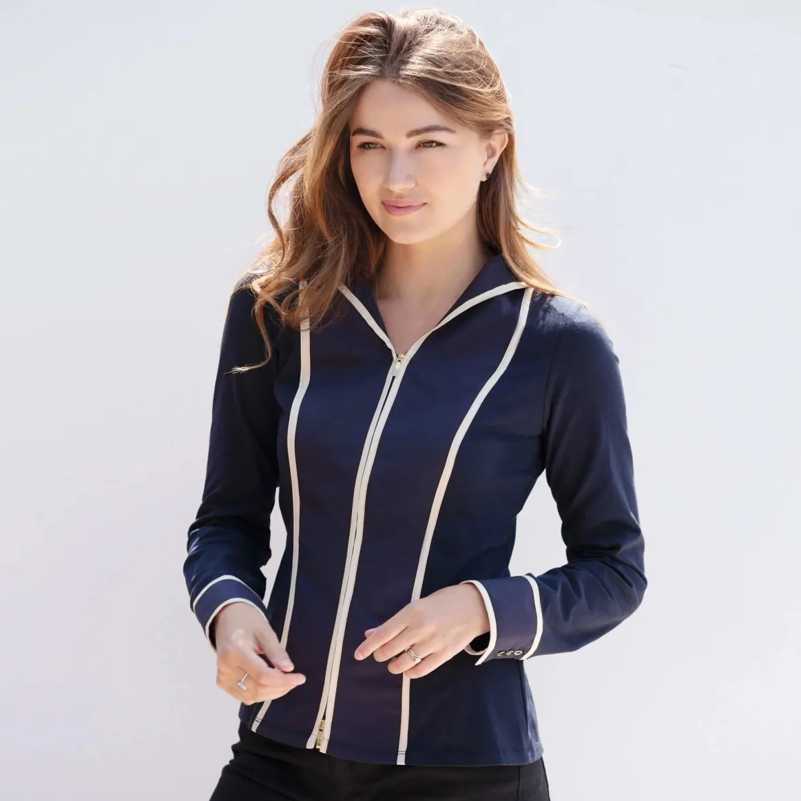 Welligogs Shirts*Phoebe Navy Shirt