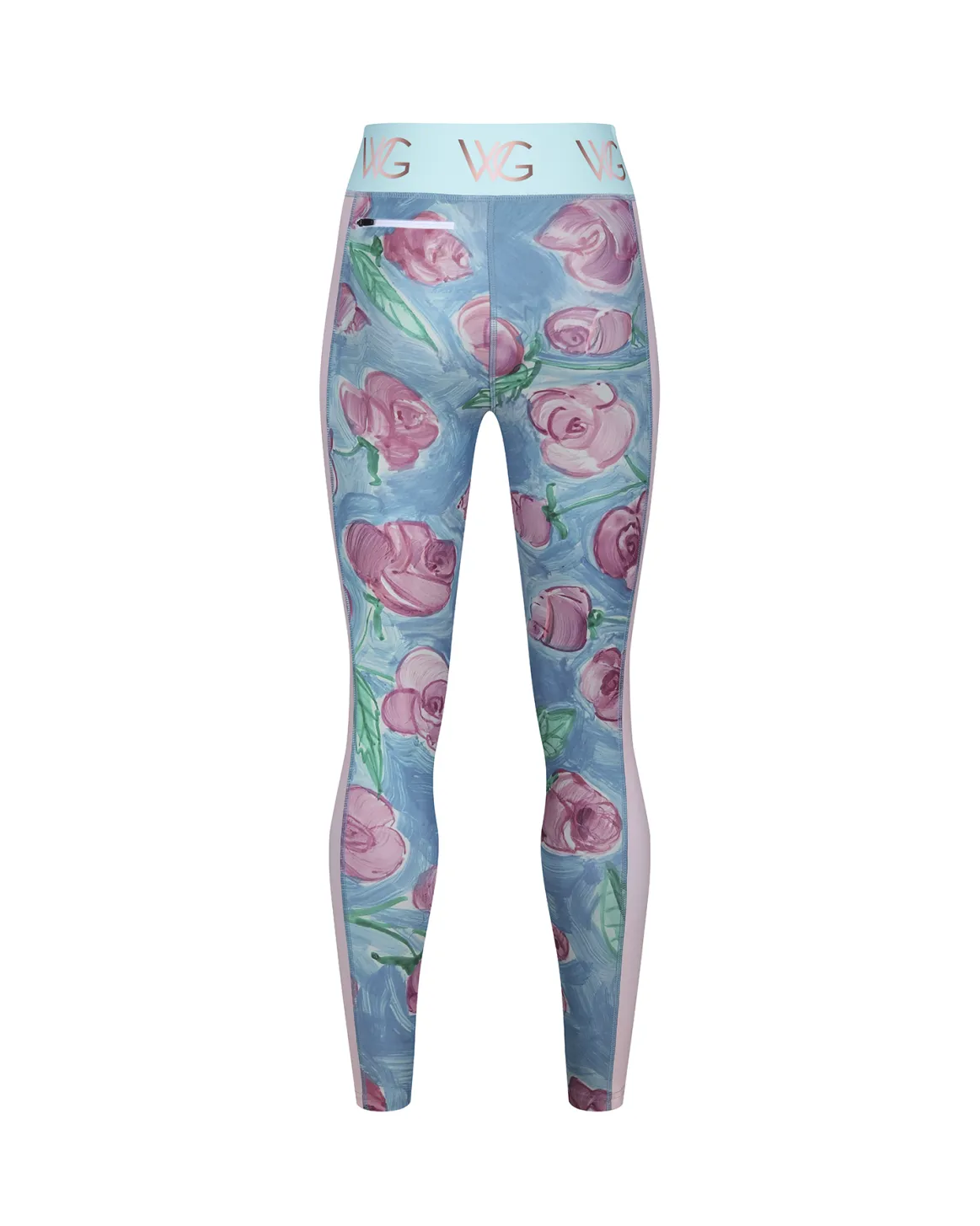 Welligogs Activewear*Wg Flex Sustainable Blue Roses Leggings